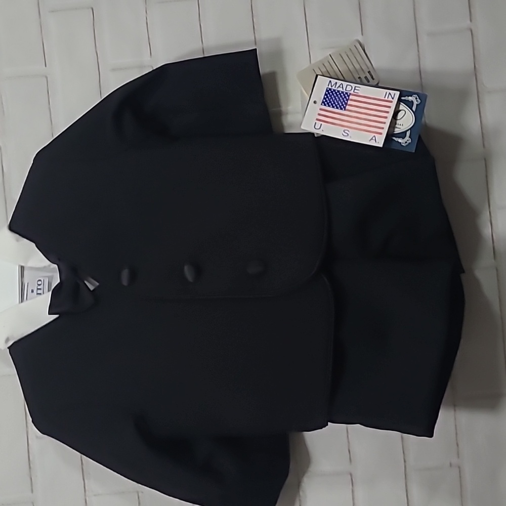 NWT 4 piece black short pants suit Infants Lito brand
